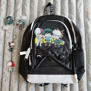 My Hero Academia Anime Character Backpack With Charging Ports NWOT